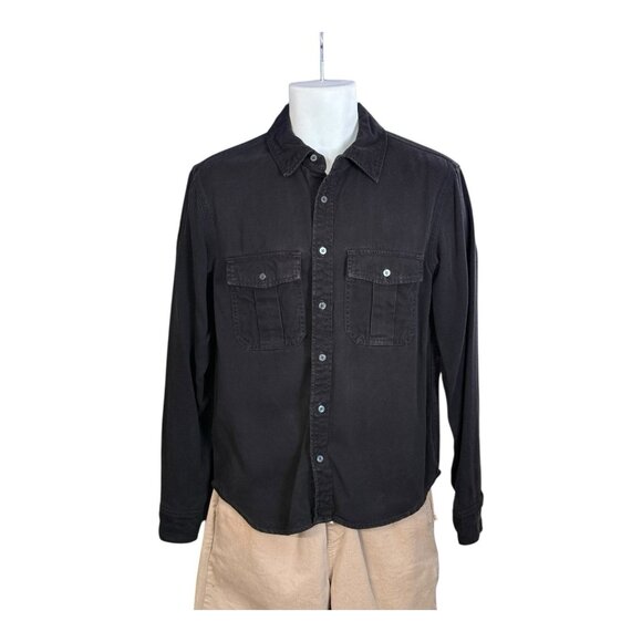 Everlane Mens The Utility Shirt Jacket in Buttersoft~Size XS~Black Casual~L10 06 - Picture 3 of 11